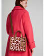 Manhattan Leopard Haircalf Small Tote, Pink Multi, Product