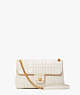 Evelyn Quilted Medium Convertible Shoulder Bag, Ivory, ProductTile