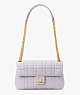 Evelyn Quilted Medium Convertible Shoulder Bag, Lavender Cream, ProductTile