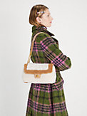 evelyn faux shearling medium convertible shoulder bag, , s7productThumbnail