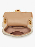 evelyn faux shearling medium convertible shoulder bag, , s7productThumbnail