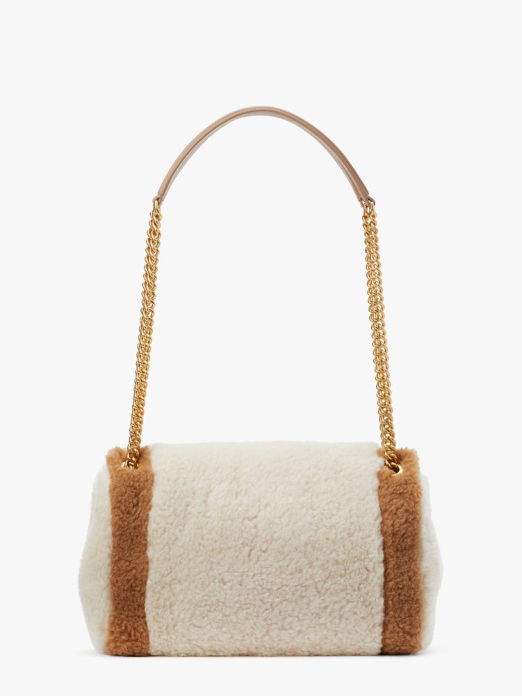 Evelyn Faux Shearling Medium Convertible Shoulder Bag | Kate Spade New York