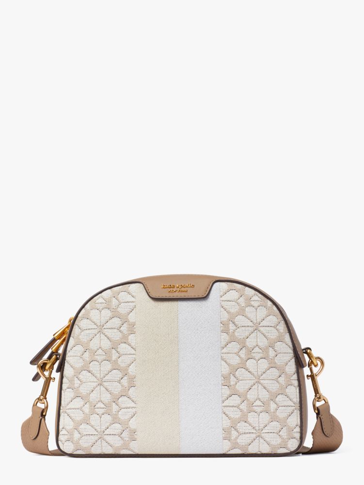 Spade Flower Jacquard Stripe Addy Medium Dome Crossbody | Kate Spade New  York