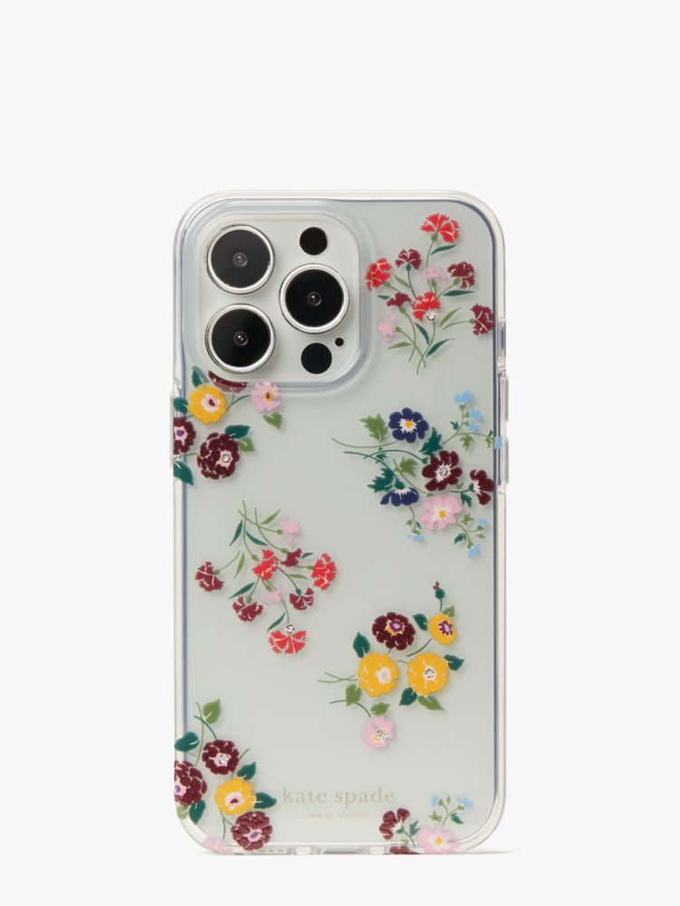 Women's clear multi bouquet toss printed phone case 13 pro | Kate Spade New  York NL