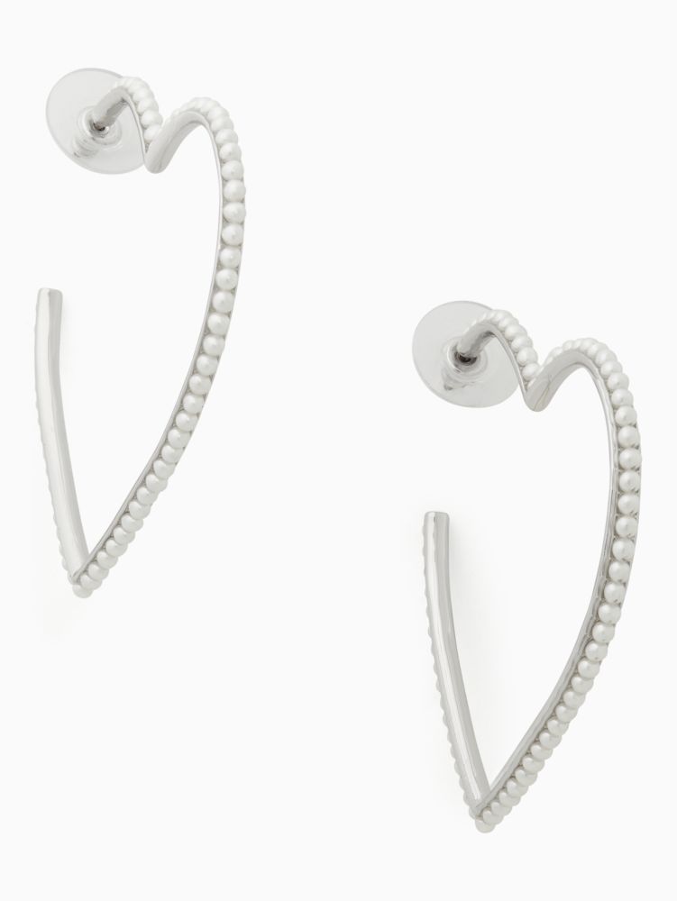 Shining Spade Heart Hoops Kate Spade Surprise