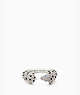 Hot Dog Pave Ring, Clear Multi, ProductTile