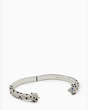 Hot Dog Pave Cuff Bracelet, Clear Multi, Product