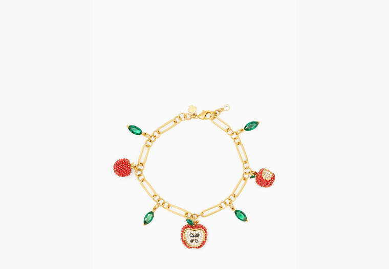Apple Of My Eye Charm Bracelet, Red Multi, Product image number 0