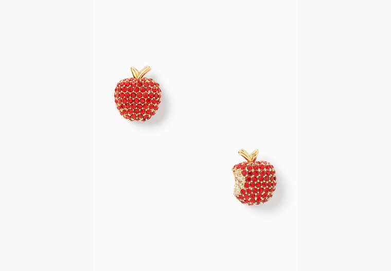 Apple Of My Eye Pave Studs, Red Multi, Product image number 0