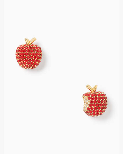 Apple Of My Eye Pave Studs, Red Multi, ProductTile