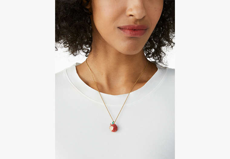 Apple Of My Eye Pave Pendant, Red Multi, Product