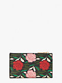 morgan rose garden small slim bifold wallet, , s7productThumbnail