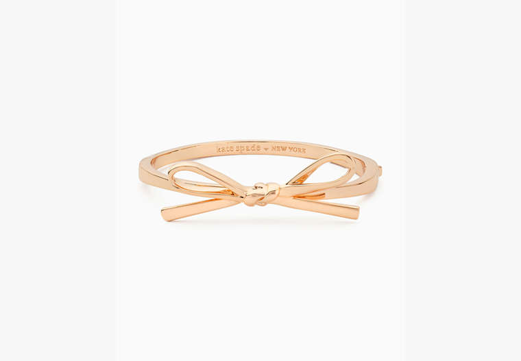 Kate Spade,skinny mini bow bangle,bracelets,Rose Gold image number 0