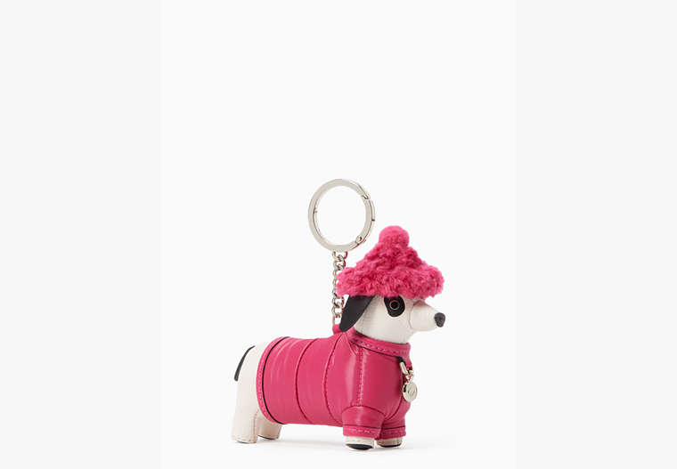 Claude Festive Dachshund Key Chain, Festive Pink, Product