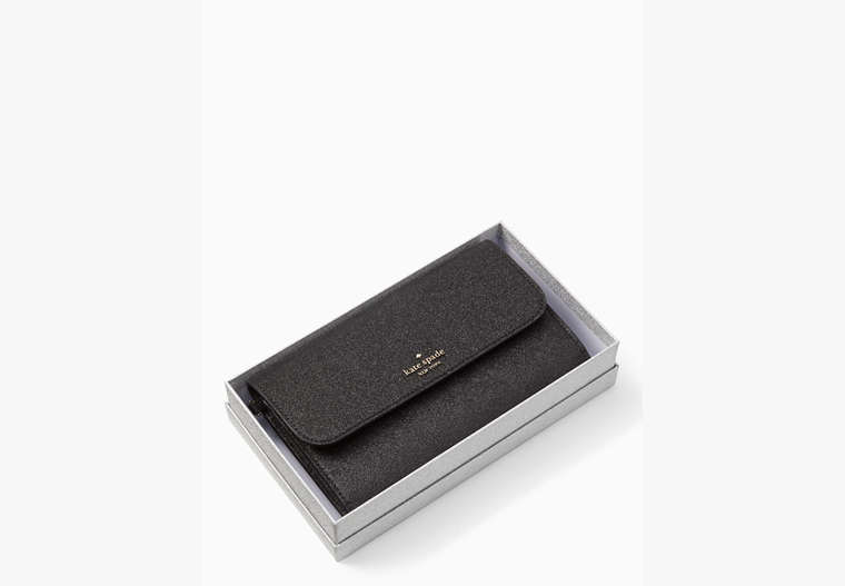 Tinsel Boxed Medium Phone Wristlet, Black, Product