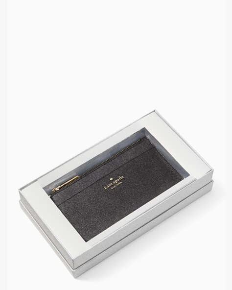 Tinsel Boxed Large Slim Card Holder, Black, ProductTile