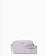 Tinsel Smooth Quilted Boxed Crossbody Set, Lilac Frost, Product