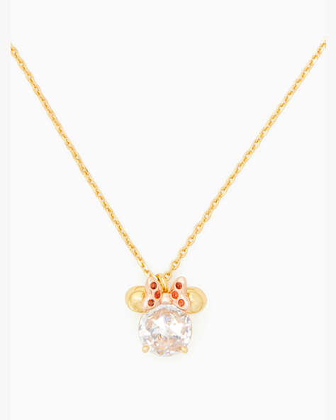Disney X Kate Spade New York Minnie Pendant Necklace, Clear Multi, ProductTile