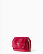 Audrey Shearling Micro Crossbody, Festive Pink, Product