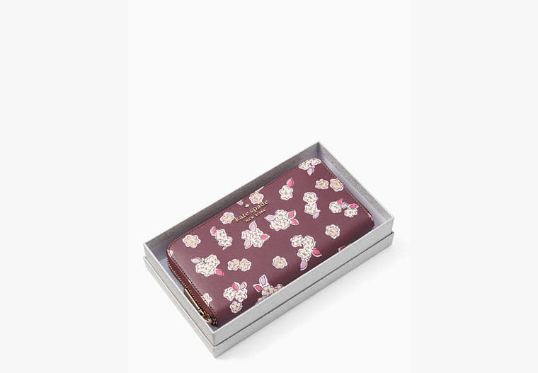 Tinsel Boxed Large Continental Wallet, Deep Berry Multi, Product image number 0