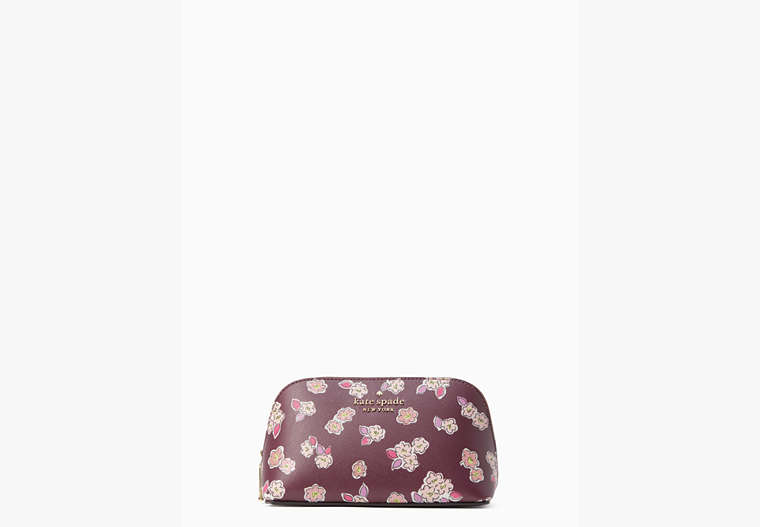 Tinsel Small Cosmetic Case, Deep Berry Multi, Product image number 0