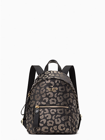 Women's black the little better graphic leopard jacquard mini backpack | Kate  Spade New York UK