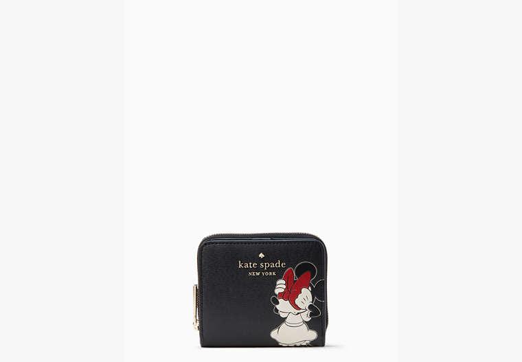 Disney X Kate Spade New York Minnie Mouse Zip Around Wallet, Black Multi, Product image number 0