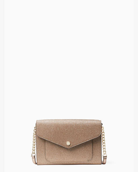 Tinsel Flap Crossbody, Rose Gold, ProductTile