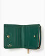 Schuyler Small L Zip Bifold Wallet, Deep Jade, Product