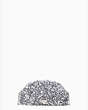 Scrunchy Sequin Convertible Clutch, Silver, Product