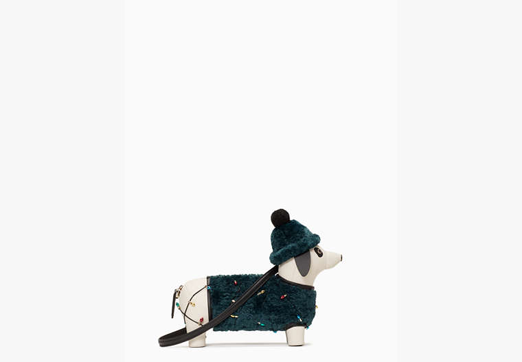 Claude Dachshund Crossbody, Peacock Sapphire Multi, Product image number 0