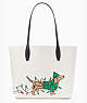 Claude Large Dachshund Tote, Multi, ProductTile