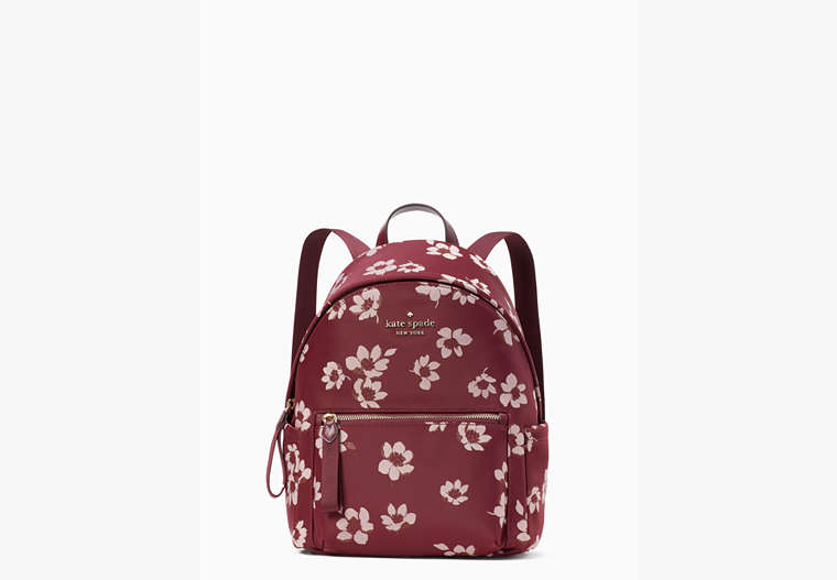 Chelsea Nylon Medium Backpack, Deep Berry Multi, Product image number 0