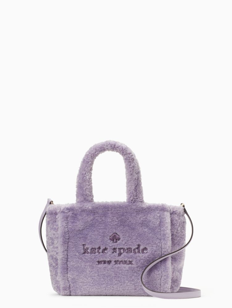 Women's moonstone faux shearling small tote | Kate Spade New York UK