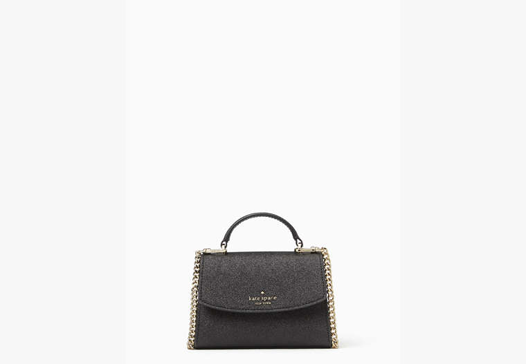 Darcy Glitter Micro Satchel, Black, Product image number 0