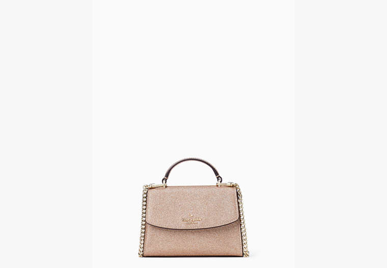 Darcy Glitter Micro Satchel, Rose Gold, Product