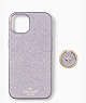Glitter Stability Ring Resin Iphone 13 Case, Lilac Frost, ProductTile