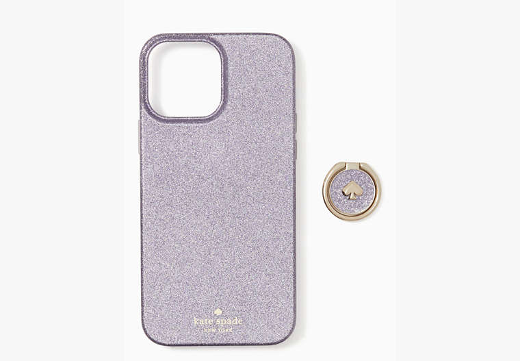 Glitter Stability Ring Resin Iphone 13 Pro Max Case, Lilac Frost, Product