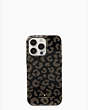 Graphic Leopard Resin iPhone 13 Pro Case, Black Multi, Product