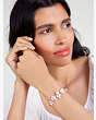 Precious Pansy Tennis Bracelet, White Multi, Product