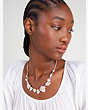Precious Pansy Statement Necklace, White Multi, Product
