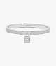 Lock And Spade Pavé Bangle, Silver, ProductTile