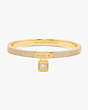 Lock And Spade Pavé Bangle, Gold, Product