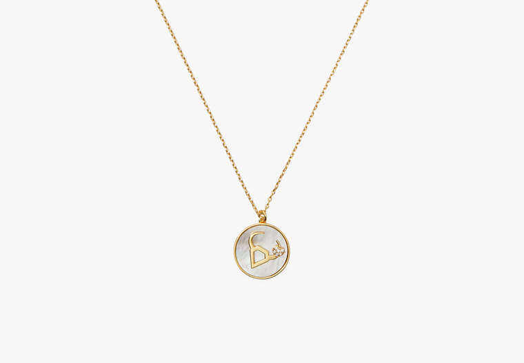Zodiac In The Stars Mother Of Pearl Pendant, Mother Of Pearl/Gold, Product