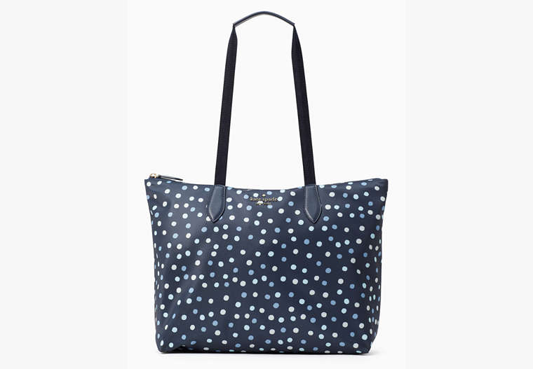 Mel Packable Tote, Blue Multicolor, Product image number 0