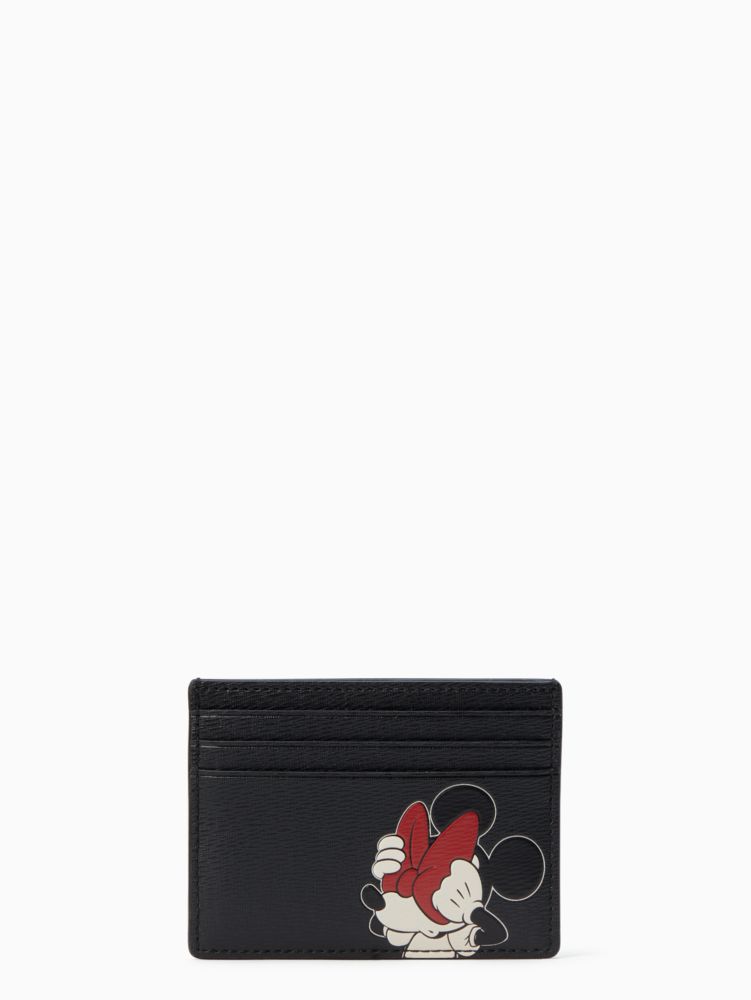 Disney X Kate Spade New York Minnie Card Holder, Black Multi, Product