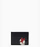 Disney X Kate Spade New York Minnie Card Holder, Black Multi, ProductTile