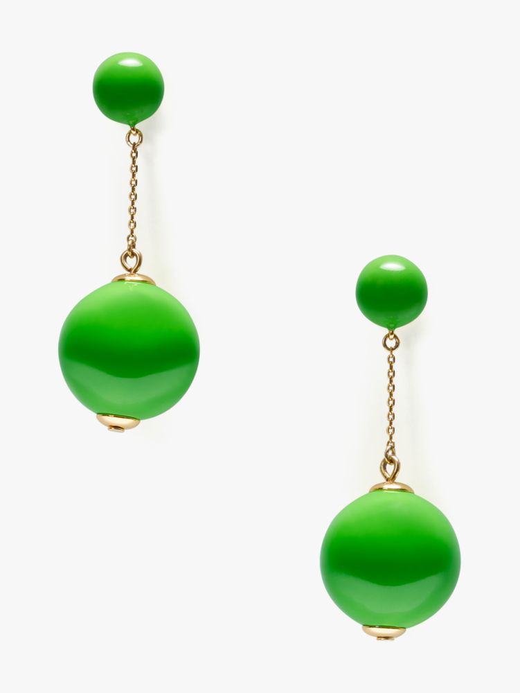 Kate Spade Have A Ball Linear Earrings In Ks Green