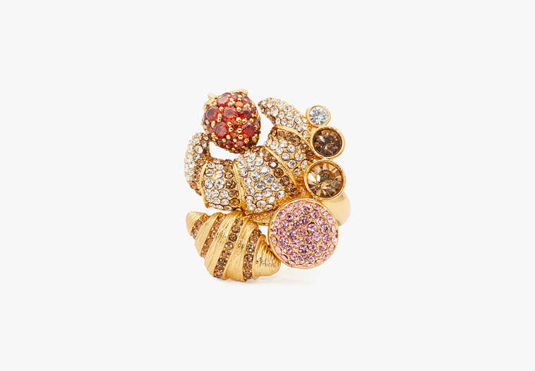Patisserie Statement Ring, Red Multi, Product