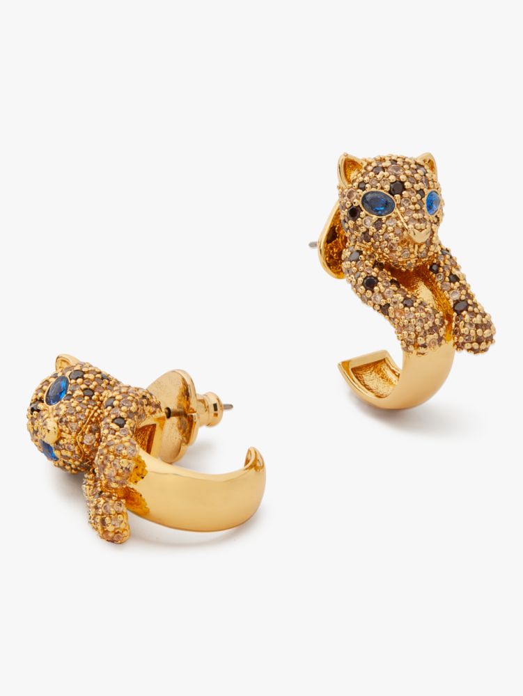 Fierce Leopard Hoops